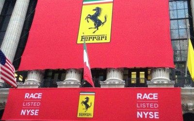 Custom Banners for Ferrari IPO at New York Stock Exchange