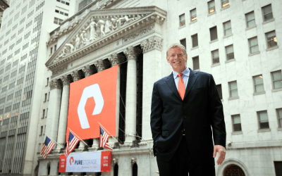 Custom Banners at the New York Stock Exchange for Pure Storage (IPO)