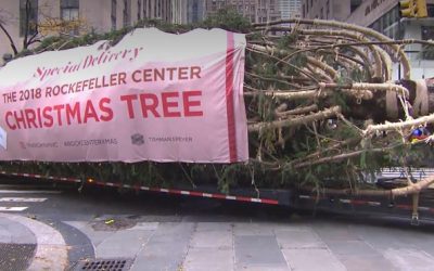 National Flag & Display – Custom Banner for 2018 Rockefeller Center Christmas Tree