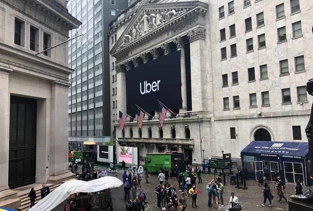 National Flag & Display produces Custom Banners at New York Stock Exchange for Uber Initial Public Offering