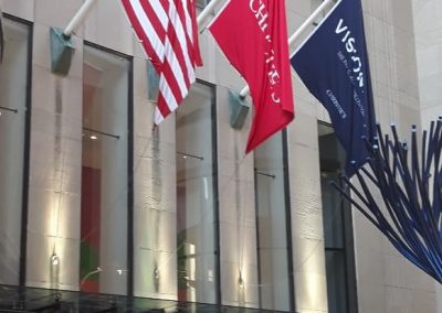 11. In celebration of Christie’s historic exhibition and art auction of The Paul G. Allen Collection, National Flag & Display Co., Inc. was commissioned to reproduce some of the collection’s 150 masterpieces for a flag takeover at Rockefeller Center