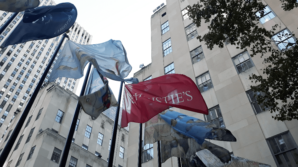 In celebration of Christie’s historic exhibition and art auction of The Paul G. Allen Collection, National Flag & Display Co., Inc. was commissioned to reproduce some of the collection’s 150 masterpieces for a flag takeover at Rockefeller Center